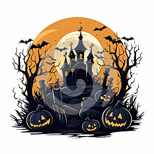 Halloween Pumpkin Painting Illustration Background