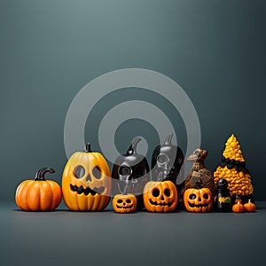 Halloween Pumpkin Placemat Design Background