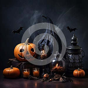 Halloween Pumpkin Placemat Design Background