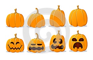 Halloween pumpkin set