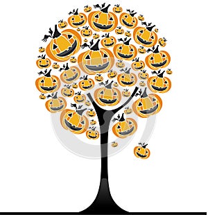 Halloween pumpkin tree 3