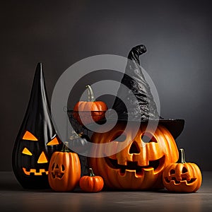 Halloween Pumpkin Trimming Illustration Background