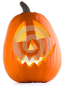 Halloween Pumpkin on white