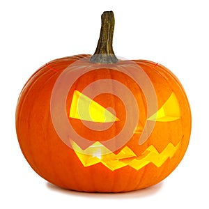 Halloween Pumpkin on white