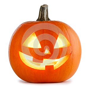 Halloween Pumpkin on white