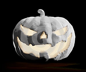 Halloween pumpkin white 3d-illustration