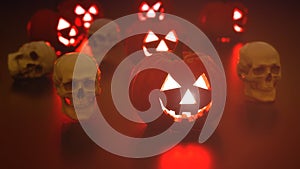 Halloween Pumpkins Background