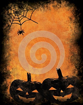 Halloween pumpkins background