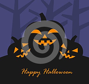 Halloween pumpkins background