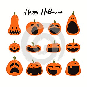 Halloween pumpkins collection