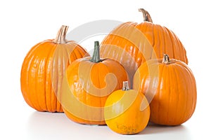 Halloween pumpkins isolated photo