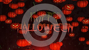 Halloween Pumpkins Seamless Background Full HD