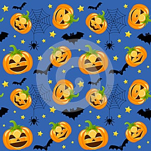 Halloween Pumpkins Seamless photo