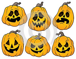 Halloween pumpkins theme set 2