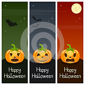 Halloween Pumpkins Vertical Banners [2]