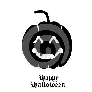 Halloween pumpkins white background