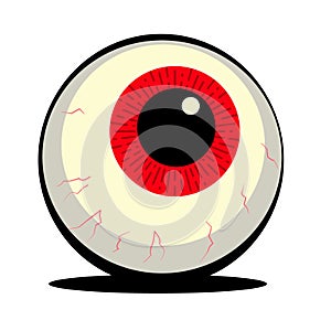 Halloween Red Eye Ball Illustration