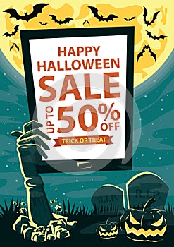 Halloween Sale background