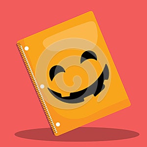 HALLOWEEN SCHOOL NOTEBOOK ORANGE 09