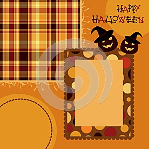 Halloween scrapbook page