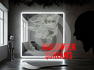 Halloween Screams - A haunted room of terror