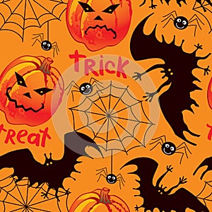 Halloween seamless background