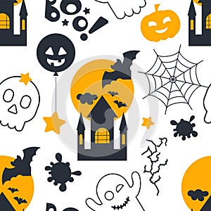 Halloween seamless pattern