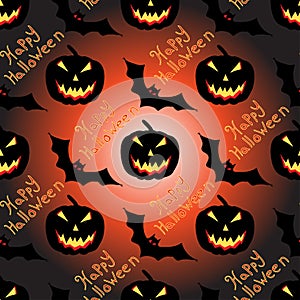 Halloween seamless vector pattern background wallpaper