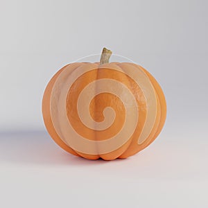 Halloween seasonal pumpkin decoration isolated on white background