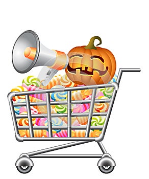 Halloween shoppingcart photo