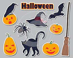 Halloween Simple Stickers Set