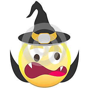 The Halloween smiley icon