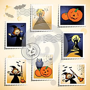 Halloween stamps