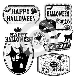 Halloween stamps set