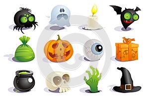 Halloween symbols.