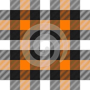 Halloween Tartan plaid. Scottish cage background