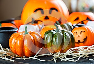 Halloween and thankgiving decoration: pumpkins