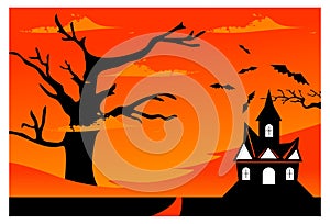 halloween theme background vector image photo