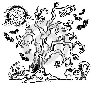 Halloween theme drawing 4