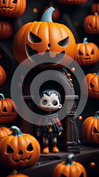 Halloween theme party illustration darkness evil