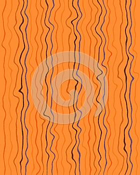 Halloween theme stripes and swirl line texture pattern background. High-resolution orange surface backdrop. Grunge rough texture