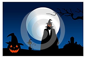 halloween theme background vector image photo