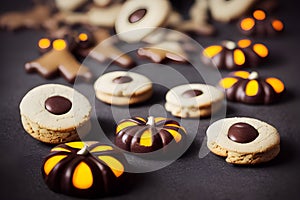 Halloween Themed Cookie Platter. photo