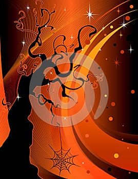 Halloween Tree Background