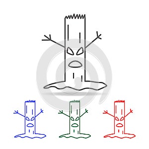 Halloween tree icon. Elements of Halloween in multi colored icons. Premium quality graphic design icon. Simple icon for websites,