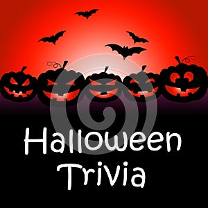 Halloween Trivia Represents Trick Or Treat And Answer photo
