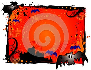 Halloween vampire banner