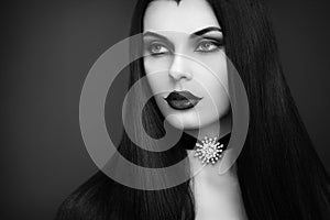 Halloween vampire woman portrait