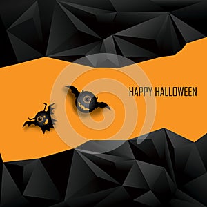 Halloween vector background for children. Adorable