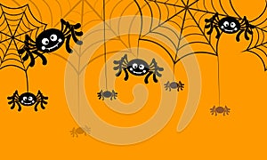 Halloween vector background seamless pattern.